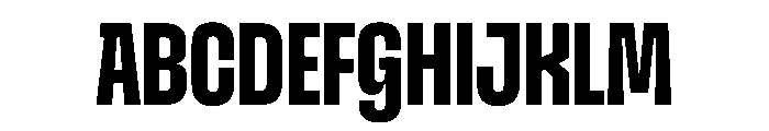 SnugSharp LBold Instance Font UPPERCASE