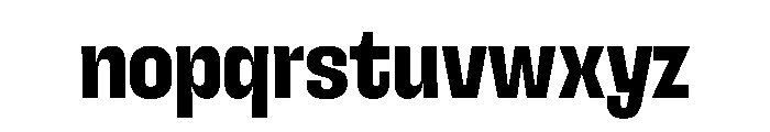 SnugSharp LBold Instance Font LOWERCASE
