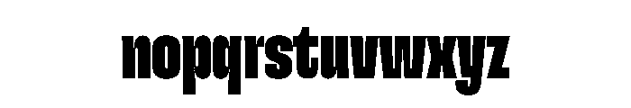 SnugSharp LCmpBlack Instance Font LOWERCASE