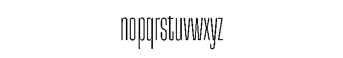 SnugSharp LCmpThin Instance Font LOWERCASE