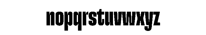SnugSharp LCmpXBold Instance Font LOWERCASE
