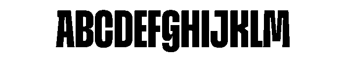 SnugSharp LCpctXBold Instance Font UPPERCASE