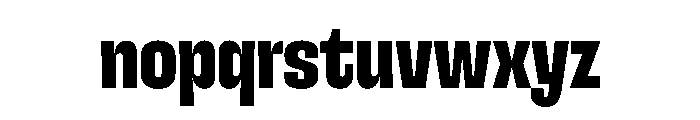 SnugSharp LCpctXBold Instance Font LOWERCASE