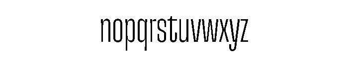 SnugSharp LCpctXLight Instance Font LOWERCASE