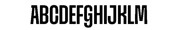 SnugSharp LMedium Instance Font UPPERCASE