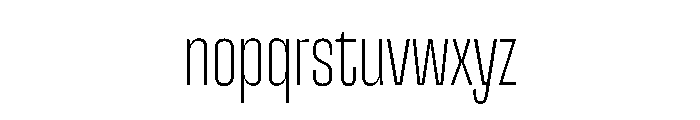 SnugSharp LThin Instance Font LOWERCASE
