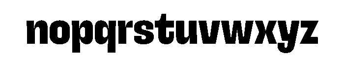 SnugSharp LXBold Instance Font LOWERCASE