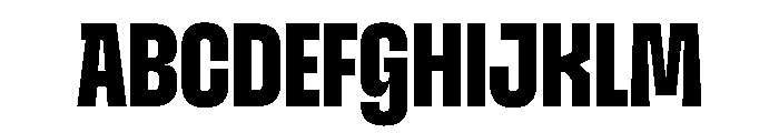 SnugSharp XBold Instance Font UPPERCASE