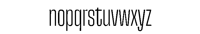 SnugSharp XLight Instance Font LOWERCASE