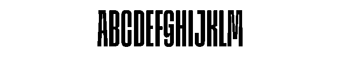 SnugSharpCompressed Medium Font UPPERCASE