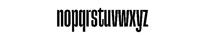 SnugSharpCompressed Medium Font LOWERCASE