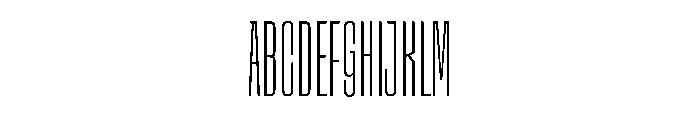 SnugSharpCompressed Thin Font UPPERCASE