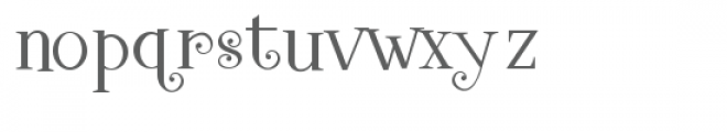 SNF Classy Charm Font LOWERCASE