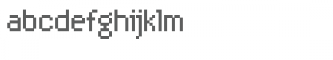 snf bitmap Font LOWERCASE