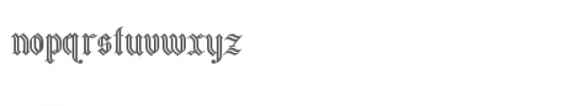 snf canterbury Font LOWERCASE