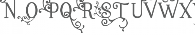 snf classy charm flourish Font UPPERCASE