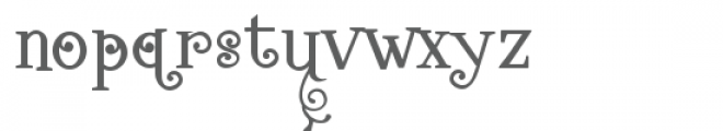 snf classy charm flourish Font LOWERCASE