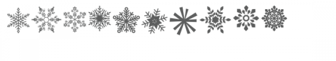 snow flurries dingbat font Font OTHER CHARS