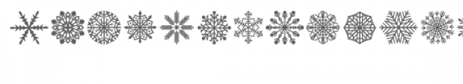 snow flurries dingbat font Font UPPERCASE