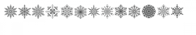 snow flurries dingbat font Font UPPERCASE