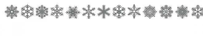 snowflake dingbats font Font LOWERCASE