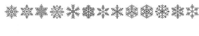 snowflake dingbats font Font LOWERCASE