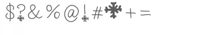 snowflake doodle font Font OTHER CHARS