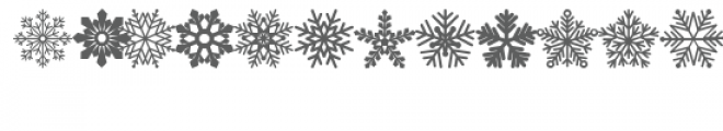 snowflake flurry dingbat font Font LOWERCASE