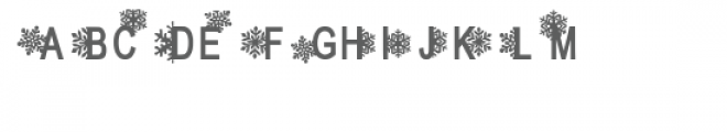 snowflake font Font UPPERCASE