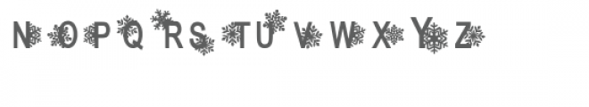 snowflake font Font UPPERCASE