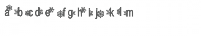 snowflake font Font LOWERCASE