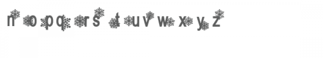 snowflake font Font LOWERCASE