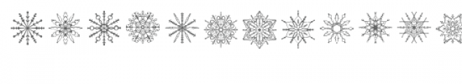 snowflake mandalas dingbat font Font LOWERCASE
