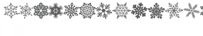 snowflakes dingbat font Font LOWERCASE