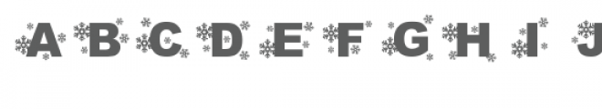 snowflakes falling font Font UPPERCASE