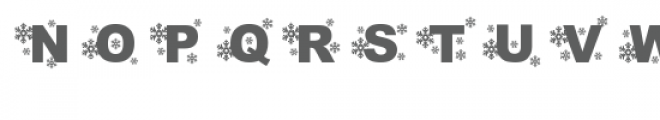 snowflakes falling font Font UPPERCASE