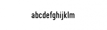 Snv Regular Condensed Font LOWERCASE