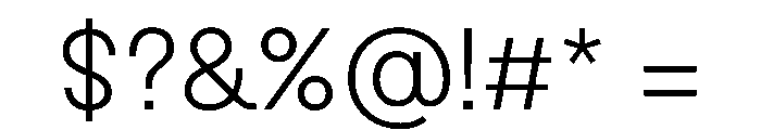 Sneak Light Font OTHER CHARS