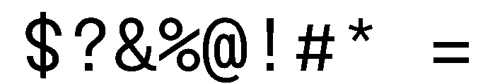 Sneak Mono Font OTHER CHARS