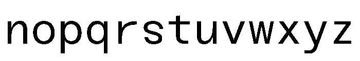 Sneak Mono Font LOWERCASE