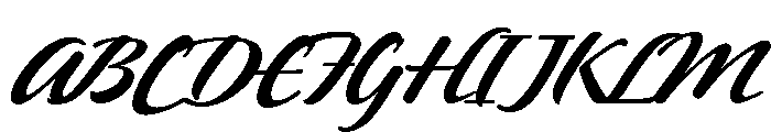 Sneaky Regular Font UPPERCASE