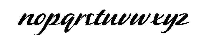 Sneaky Regular Font LOWERCASE