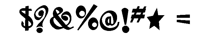 Sniplash Bold Font OTHER CHARS