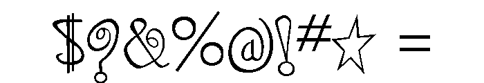 Sniplash Light Font OTHER CHARS