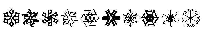 Snowflakes Regular Font OTHER CHARS