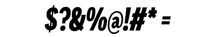 Sofia Comp Extra Bold Italic Font OTHER CHARS