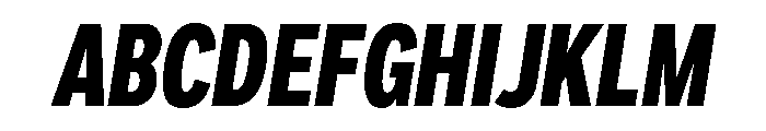 Sofia Comp Extra Bold Italic Font UPPERCASE