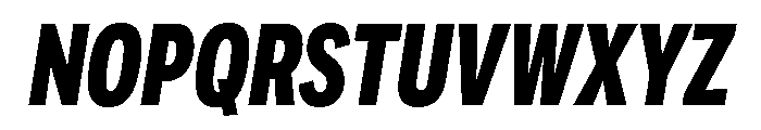 Sofia Comp Extra Bold Italic Font UPPERCASE