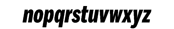 Sofia Comp Extra Bold Italic Font LOWERCASE