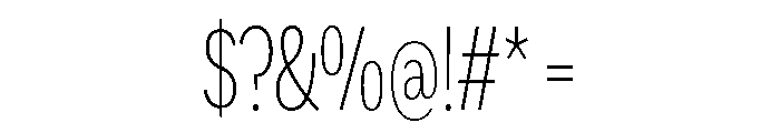 Sofia Comp Extra Light Font OTHER CHARS